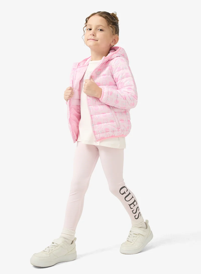 جس بنطلون ضيق مطبوع للأطفال